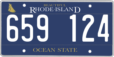 RI license plate 659124