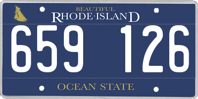 RI license plate 659126