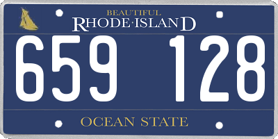 RI license plate 659128