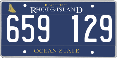 RI license plate 659129
