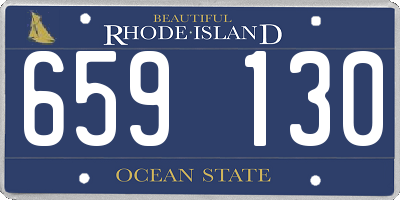 RI license plate 659130