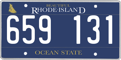 RI license plate 659131