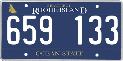 RI license plate 659133