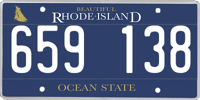 RI license plate 659138
