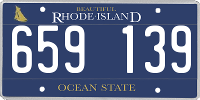 RI license plate 659139