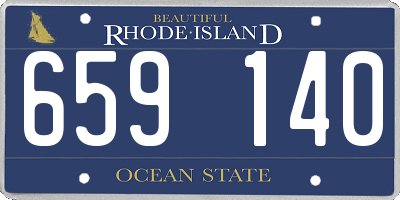 RI license plate 659140