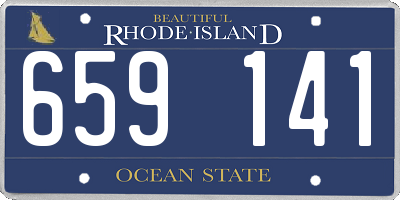 RI license plate 659141