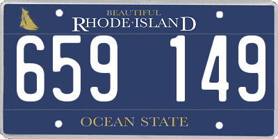 RI license plate 659149