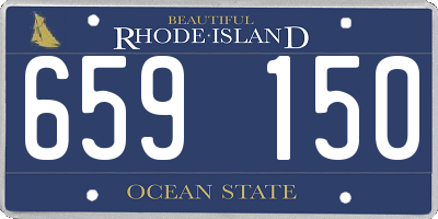 RI license plate 659150