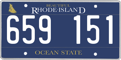 RI license plate 659151