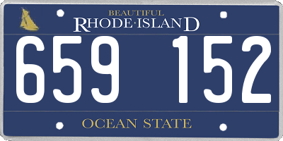 RI license plate 659152