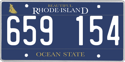 RI license plate 659154