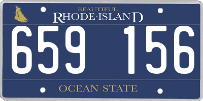 RI license plate 659156