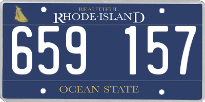 RI license plate 659157