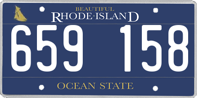 RI license plate 659158