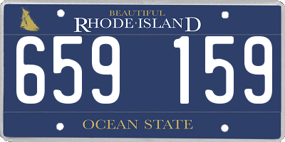 RI license plate 659159