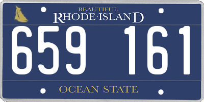 RI license plate 659161