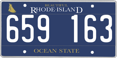RI license plate 659163