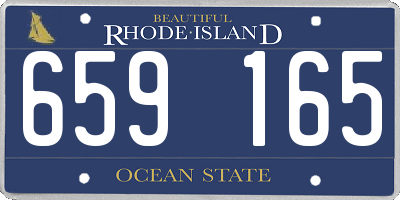 RI license plate 659165