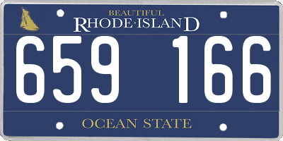 RI license plate 659166
