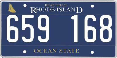 RI license plate 659168