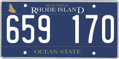 RI license plate 659170