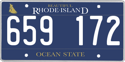 RI license plate 659172