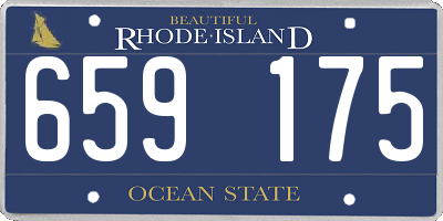 RI license plate 659175