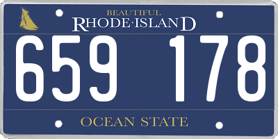 RI license plate 659178