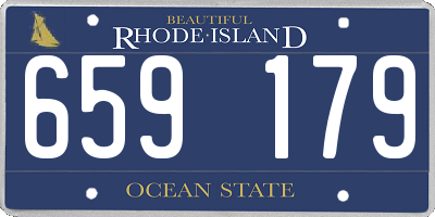 RI license plate 659179