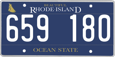RI license plate 659180