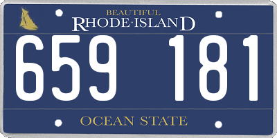 RI license plate 659181