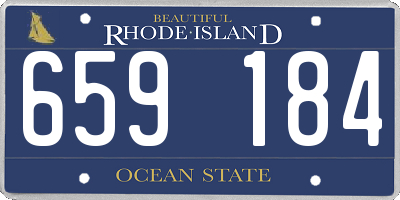 RI license plate 659184