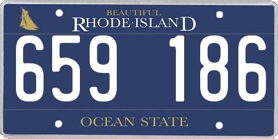 RI license plate 659186