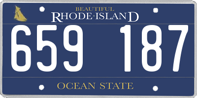 RI license plate 659187