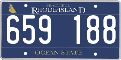RI license plate 659188