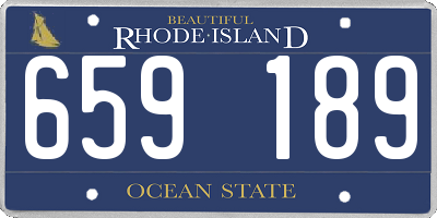 RI license plate 659189