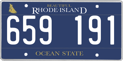 RI license plate 659191