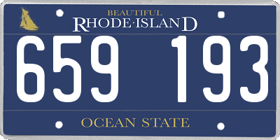 RI license plate 659193