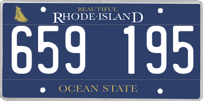 RI license plate 659195