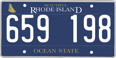 RI license plate 659198