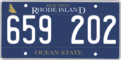 RI license plate 659202
