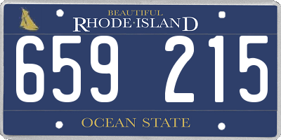 RI license plate 659215