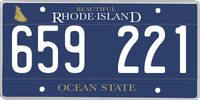RI license plate 659221