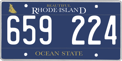 RI license plate 659224