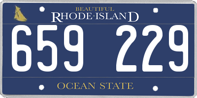 RI license plate 659229