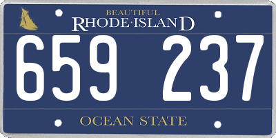 RI license plate 659237