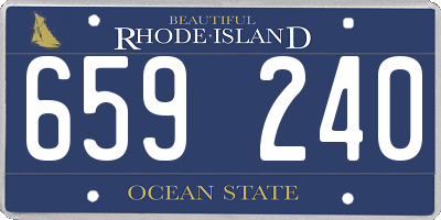 RI license plate 659240