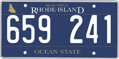 RI license plate 659241