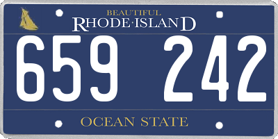 RI license plate 659242